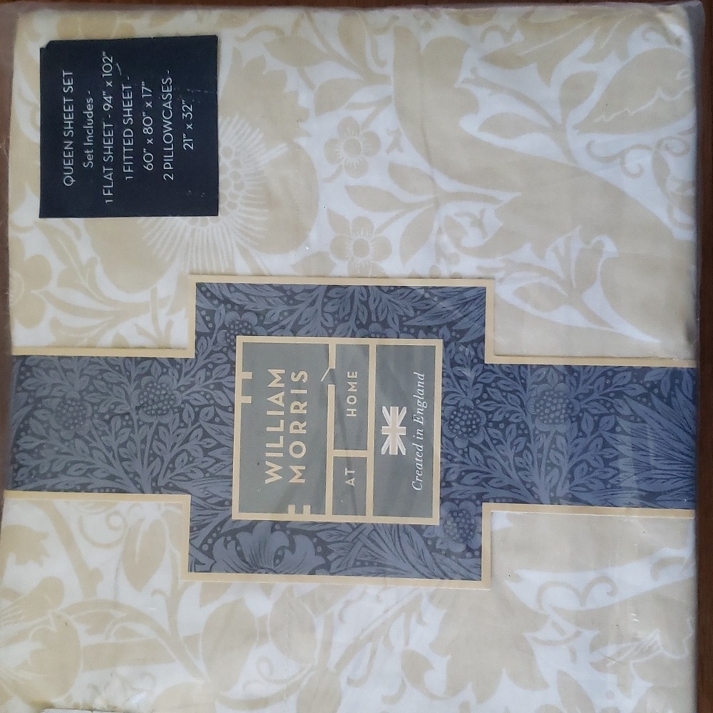 WILLIAM MORRIS QUEEN SHEET SET